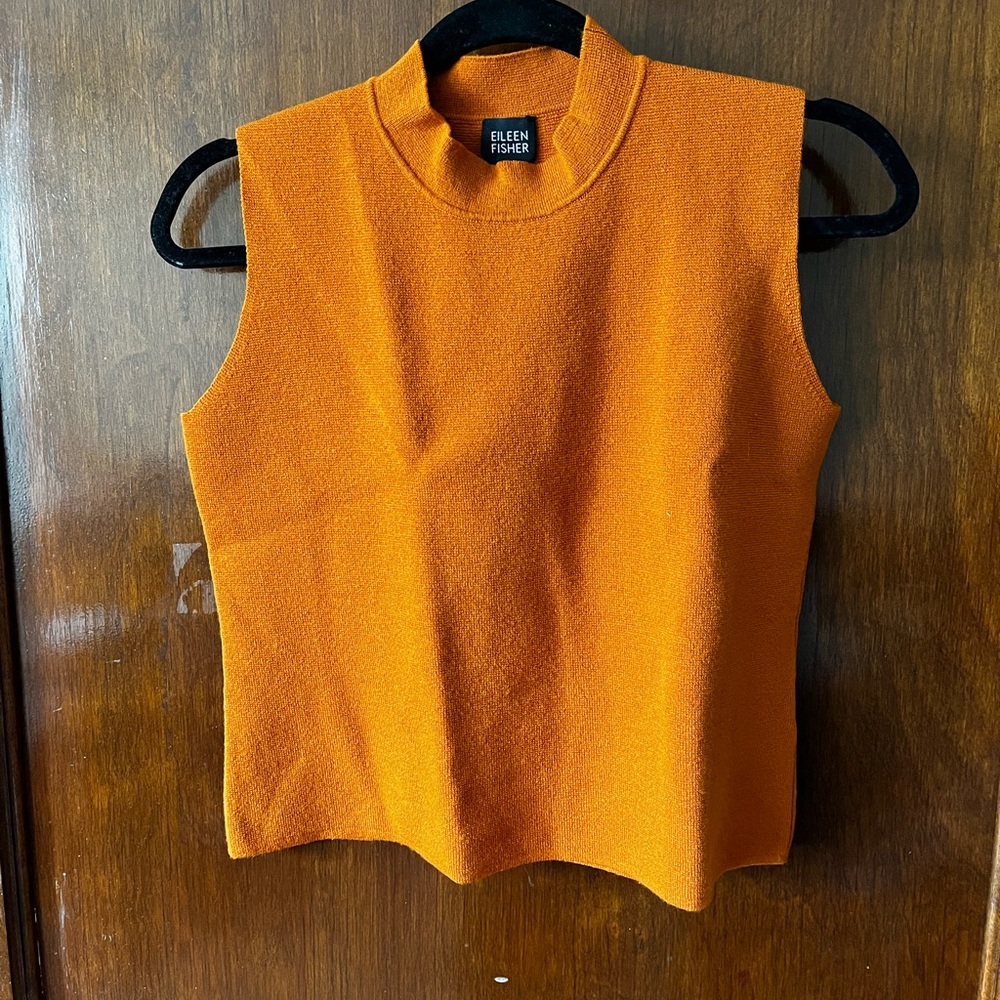 Eileen Fisher High Neck Sleeveless Top